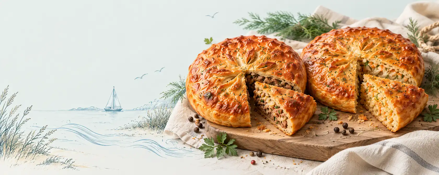 Пироги для общего стола, визуальный концепт